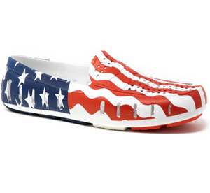 MENS FLOAFERS - COUNTRY CLUB DRIVER - AMERICAN FLAG