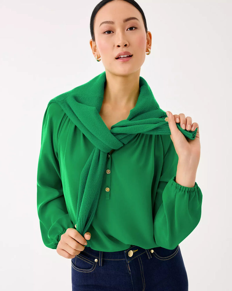 ELSA TOP BAMBOO GREEN