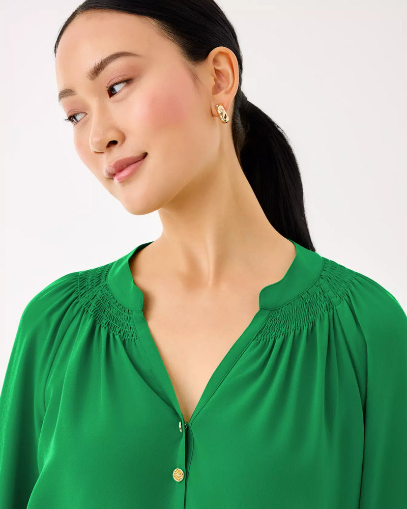ELSA TOP BAMBOO GREEN