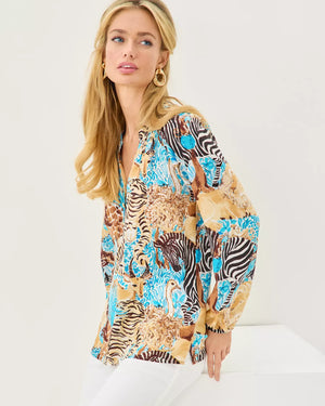 ELSA TOP BREEZY AQUA LILLYS ZOO