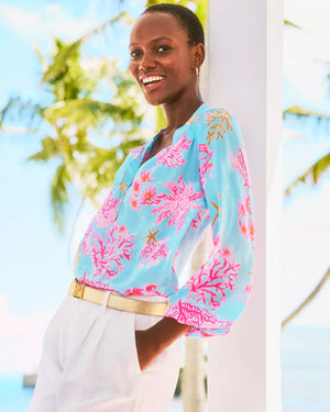 ELSA TOP MULTI ROYAL CORAL