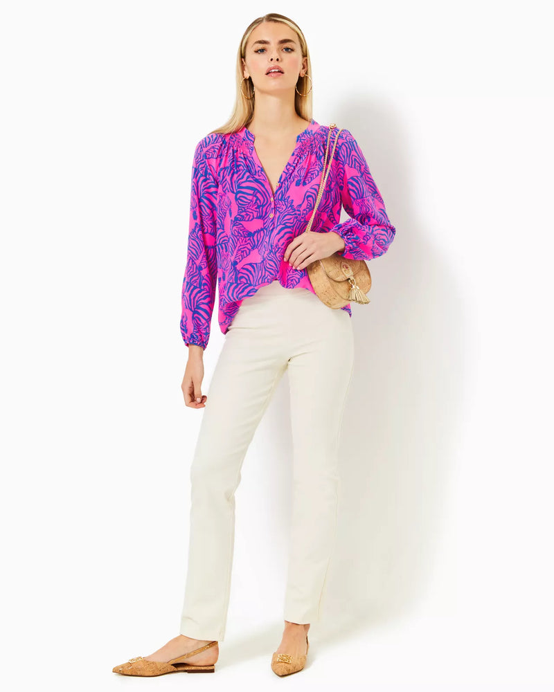 ELSA SILK TOP PASSION FRUIT PINK WILD NIGHTS