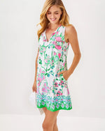 JOHANA SLEEVELESS COVERUP MULTI ORCHIDS ON THE AVENUE ENGINEERED