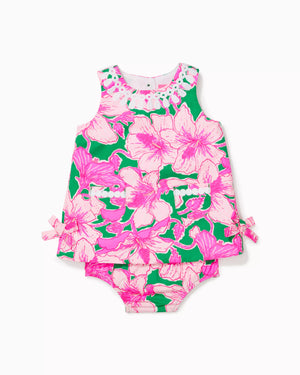 
            
                Load image into Gallery viewer, BABY LILLY INFANT SHIFT KELLY GREEN HIBIS KISS
            
        
