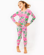 GIRLS SAMMY PAJAMA SET CONCH SHELL PINK KOALA LA LA