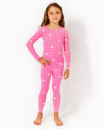 SAMMY PAJAMA SET PASSION FRUIT PINK FLUTTERING HEARTS