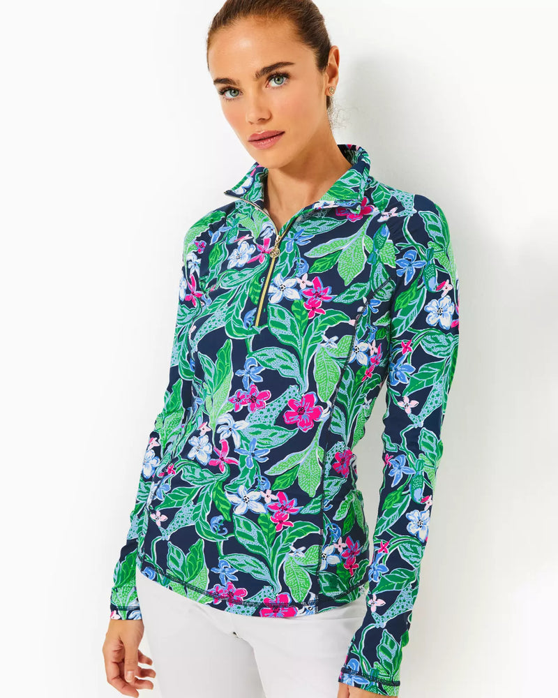 JUSTINE HALF ZIP UPF 50+ MULTI UNTAMED