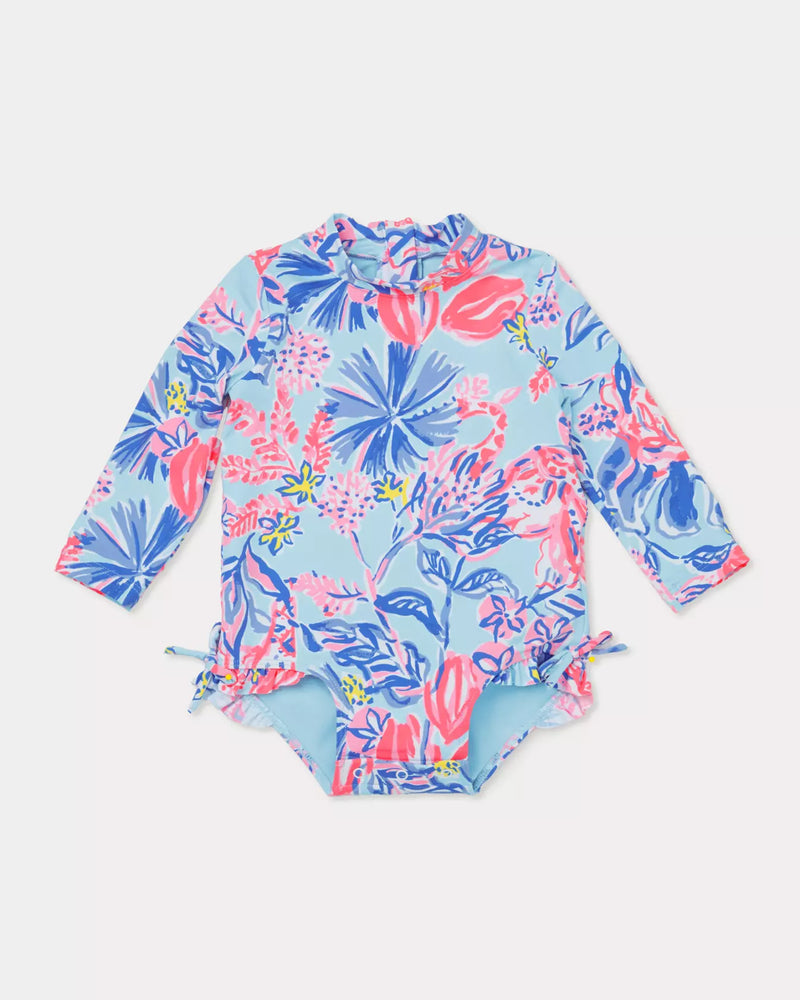 IDELLA INFANT SWIMSUIT UP50+ MULTI ELEPHANT SPLASH