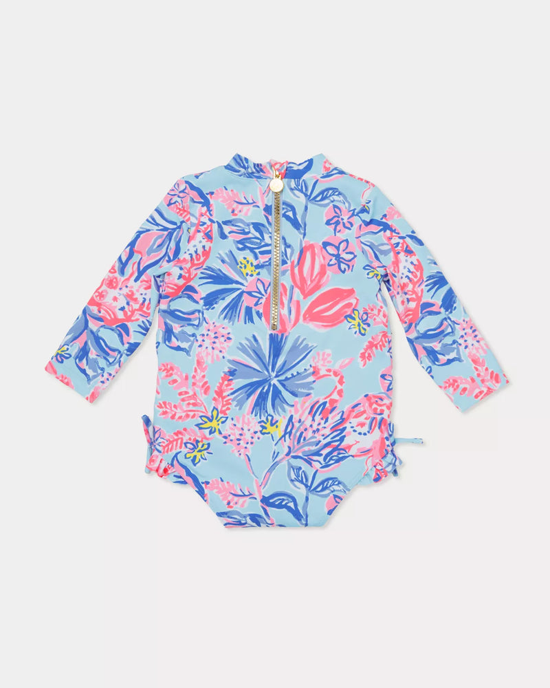 IDELLA INFANT SWIMSUIT UP50+ MULTI ELEPHANT SPLASH