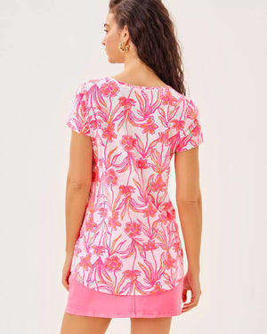 ETTA SCOOP-NECK RESORT WHITE LOVELY LONG STEMS