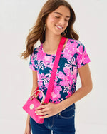 ETTA SCOOP-NECK STARLIGHT NAVY ONCE AND FLORAL