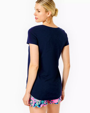 ETTA SCOOP NECK NAVY