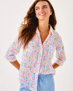 SEA VIEW BUTTON DOWN MULTI SUMMER SERENADE