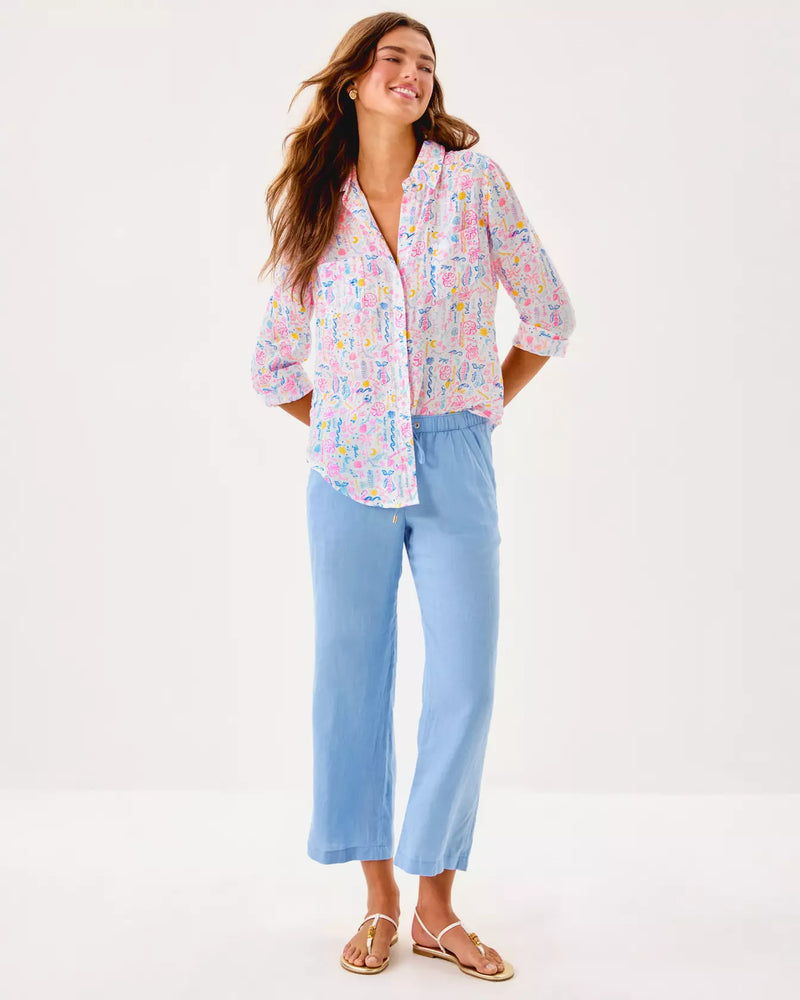 SEA VIEW BUTTON DOWN MULTI SUMMER SERENADE