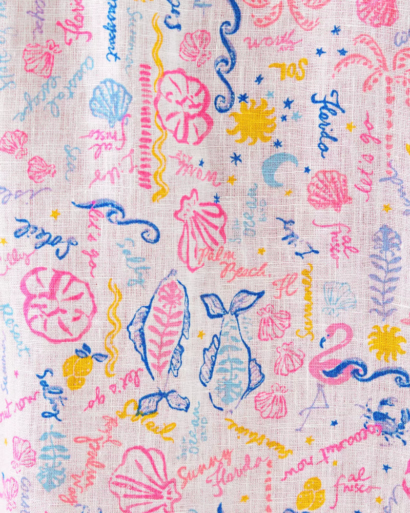 SEA VIEW BUTTON DOWN MULTI SUMMER SERENADE
