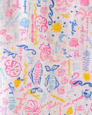 SEA VIEW BUTTON DOWN MULTI SUMMER SERENADE