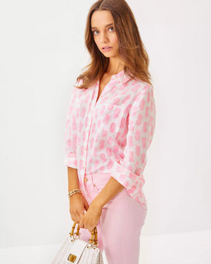 SEA VIEW BUTTON DOWN ROUSSEAU PINK SLICE OF SUNSHINE