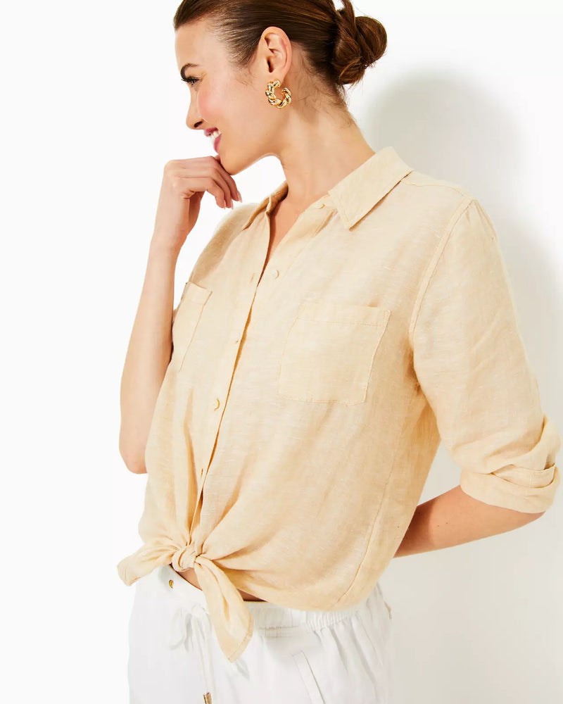 SEA VIEW BUTTON DOWN SAND BAR X RESORT WHITE