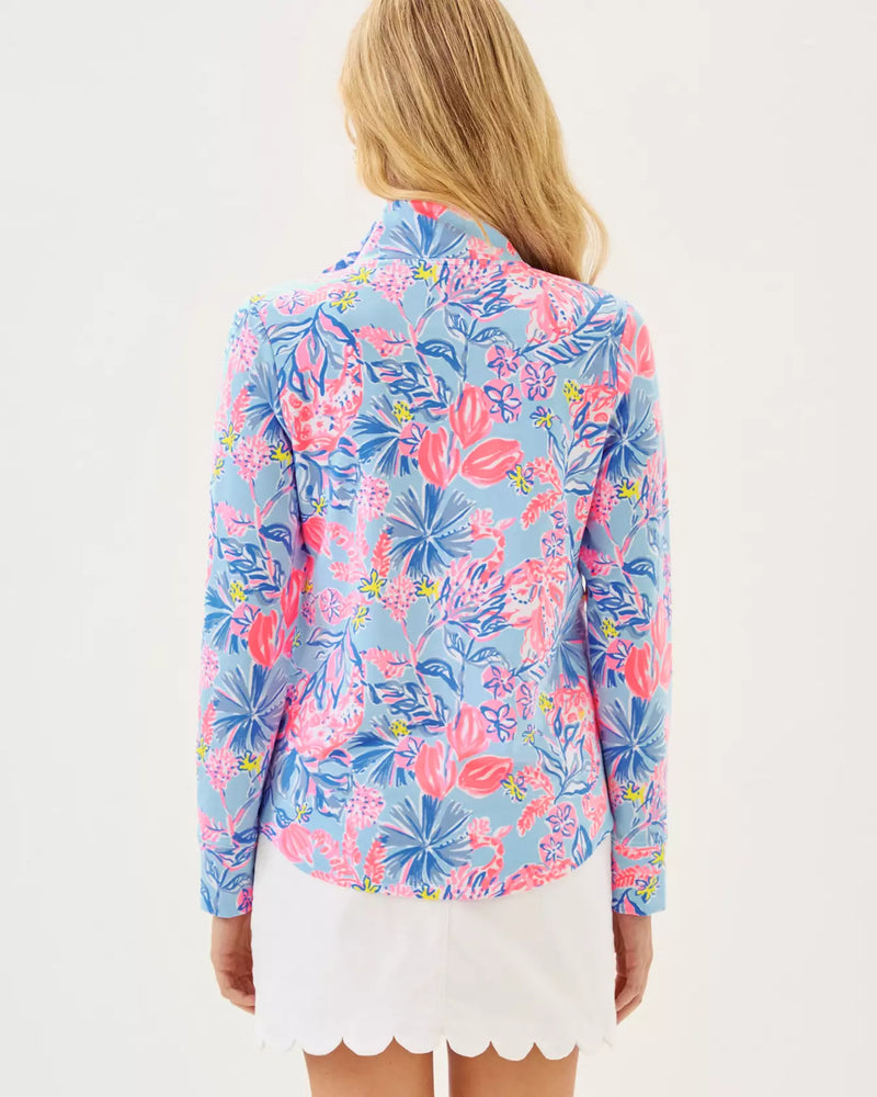 LEONA UPF 50+ ZIP-UP MULTI ELEPHANT SPLASH