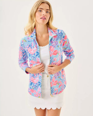 LEONA UPF 50+ ZIP-UP MULTI ELEPHANT SPLASH