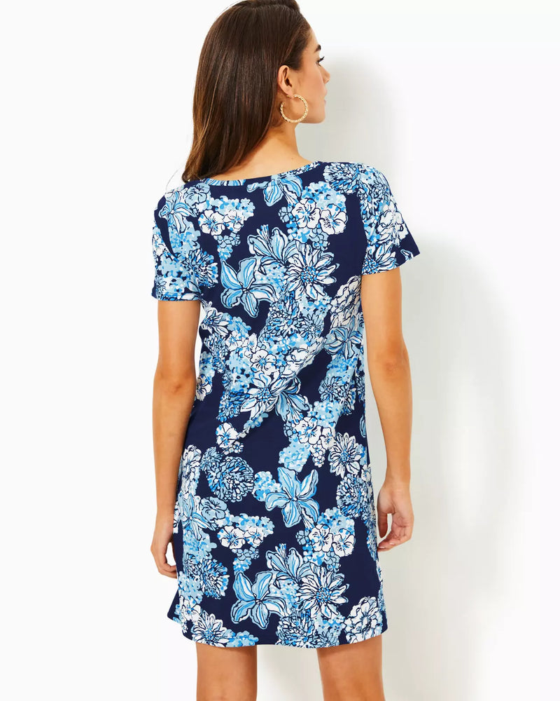 
            
                Load image into Gallery viewer, CODY SHORT SLEEVE DRESS LOW TIDE NAVY BOUQUET ALL DAY
            
        