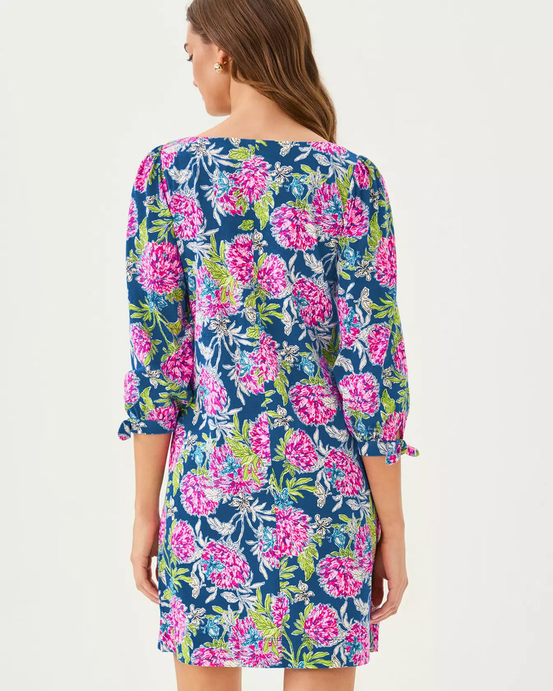 CATH 3/4 SLEEVE DRESS MULTI DAHLIA LICIOUS