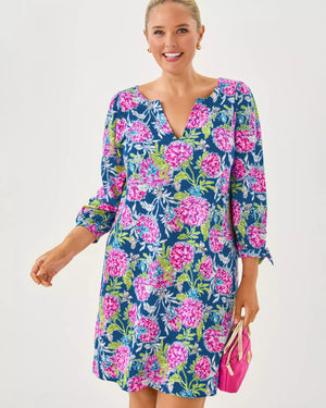 CATH 3/4 SLEEVE DRESS MULTI DAHLIA LICIOUS