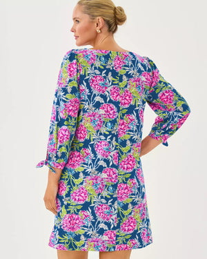 CATH 3/4 SLEEVE DRESS MULTI DAHLIA LICIOUS
