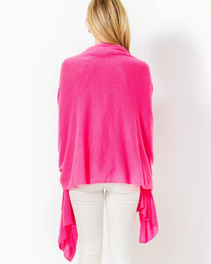 LANELLE CASHMERE WRAP PASSION FRUIT PINK