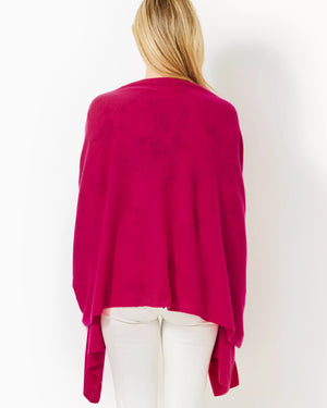 LANELLE CASHMERE WRAP RASPBERRY ROUGE