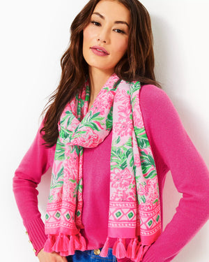 RESORT SCARF CONCH SHELL PINK KOALA LA LA ENGINEERED SCARF