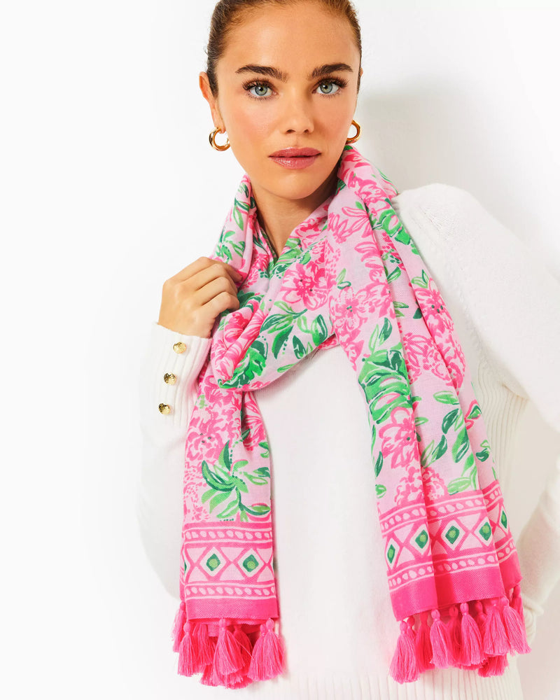 RESORT SCARF CONCH SHELL PINK KOALA LA LA ENGINEERED SCARF