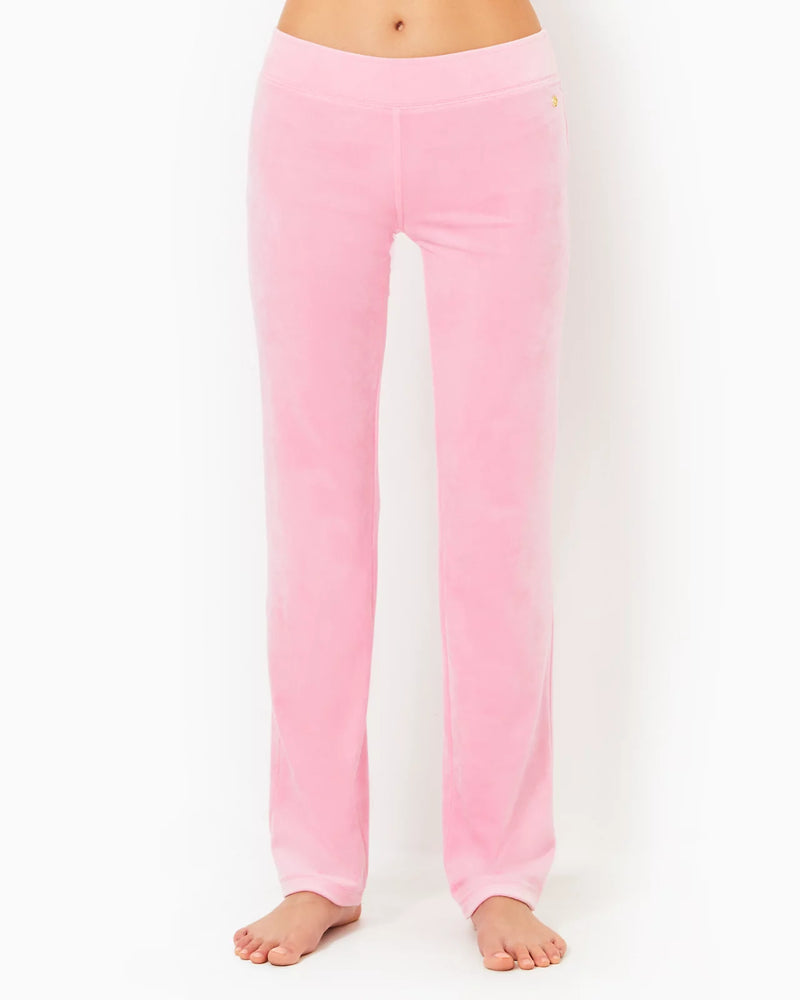 DORSEY VELOUR PANT CONCH SHELL PINK