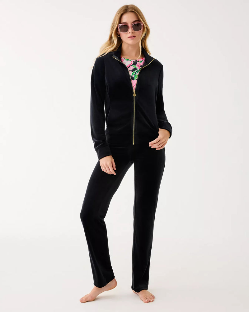 DORSEY VELOUR PANT NOIR
