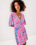 PARIGI KNIT SKORT ROMPER ROUSSEAU PINK OVERSIZED BAREFOOT BEACHCOMBERS