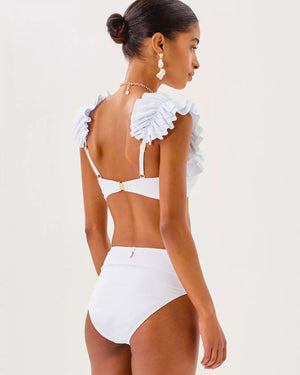 YARROW HIGH WAISTED BIKINI BOTTOM RESORT WHITE