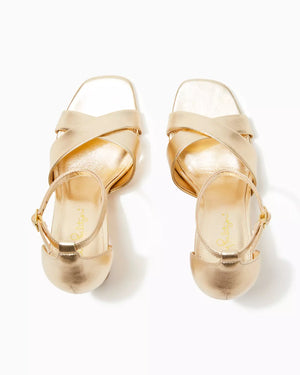 
            
                Load image into Gallery viewer, KENDALL SANDAL GOLD METALLIC
            
        