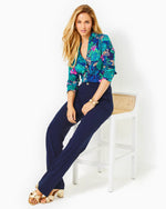 LYNDIE KNIT PANT TRUE NAVY