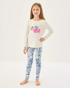 GIRLS MINI WEEKENDER LEGGING UP COCONUT UNFORGETTABLE