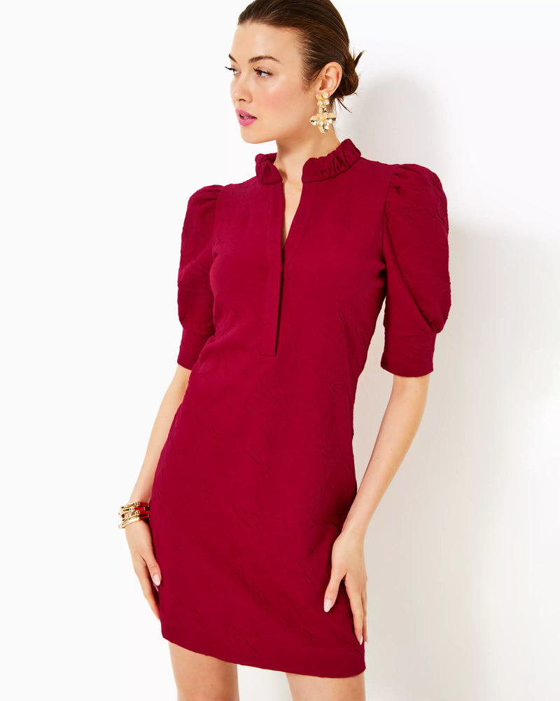 ELSEY DRESS MALBEC RED