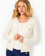 KENTON CARDIGAN COCONUT METALLIC