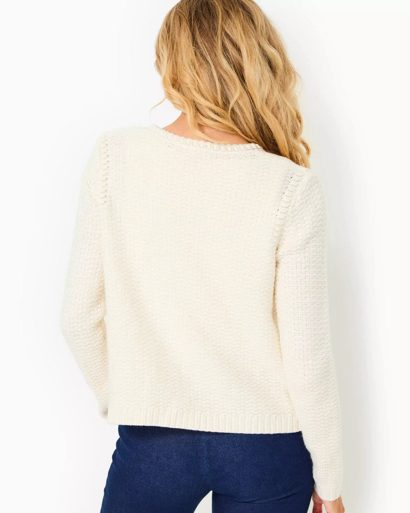 KENTON CARDIGAN COCONUT METALLIC