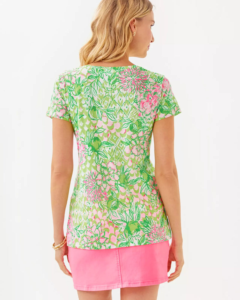 MEREDITH TEE FAUNA GREEN LIME FEELING GOOD