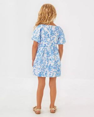 GIRLS MINI KNOXLIE DRESS RESORT WHITE TALL TALES