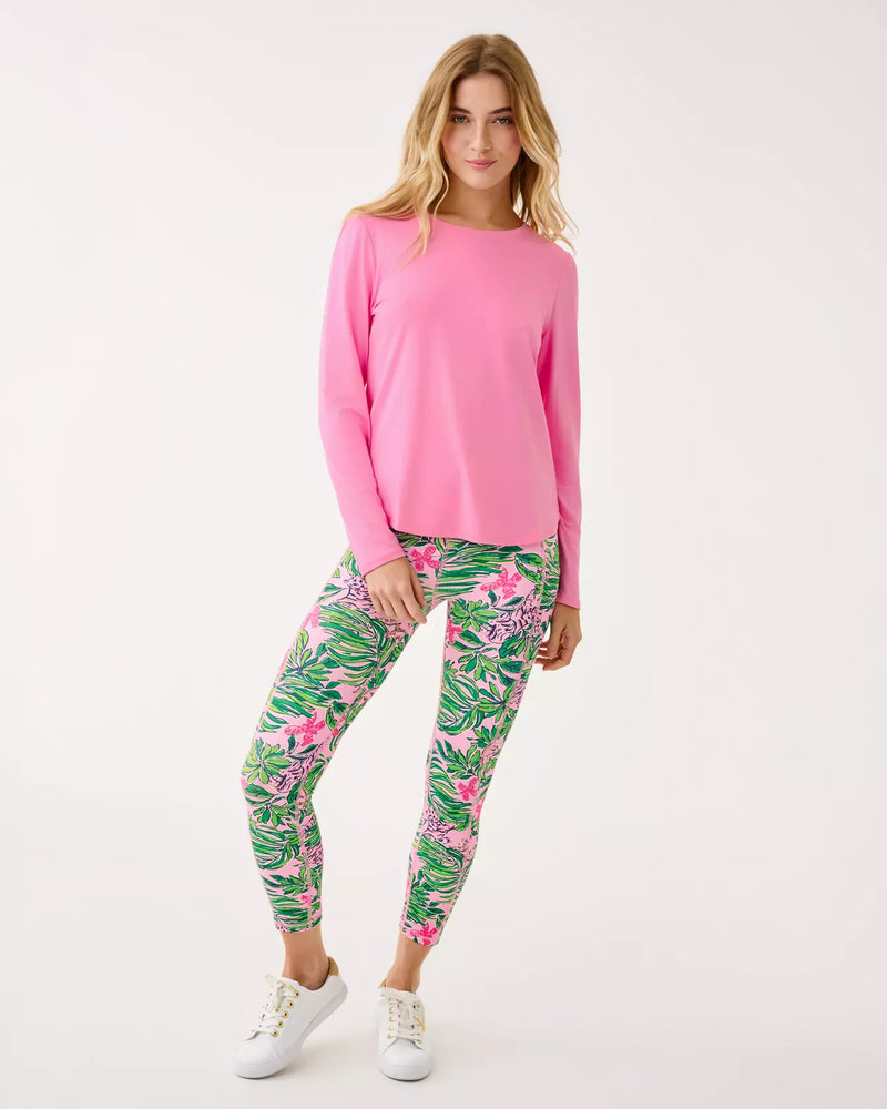 WESTLEY LONG SLEEVE TEE UPF 50+ CONFETTI PINK