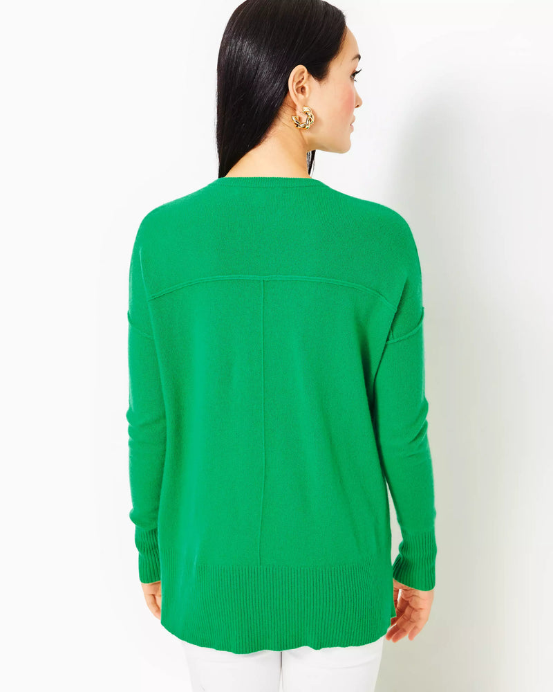 
            
                Load image into Gallery viewer, BEDFORD CASHMERE SWEATER KELLY GREEN
            
        