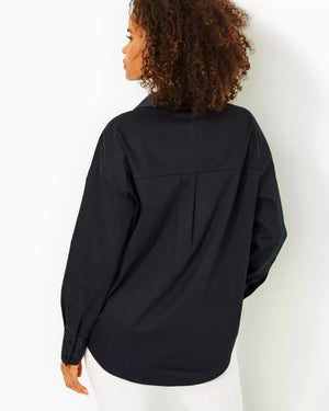 STEVEY RELAXED BUTTON DOWN ONYX