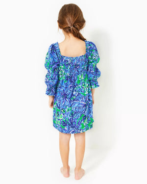 
            
                Load image into Gallery viewer, MINI BEYONCA DRESS ABACO BLUE IN TURTLE AWE
            
        