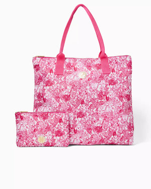 PIPER PACKABLE TOTE RASPBERRY ROUGE ANIMAL MAGNETISM