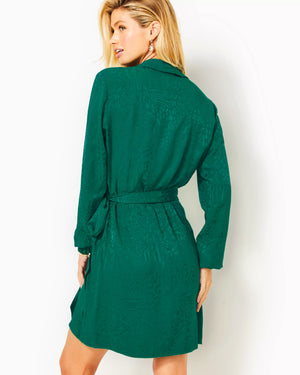 
            
                Load image into Gallery viewer, NICOLINA LONG SLEEVE JACQUARD EVERGREEN PARTY ANIMAL JACQUARD
            
        